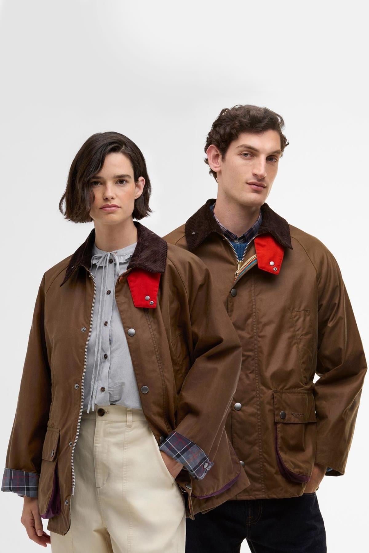 Barbour x Paul Smith OS Bedale Yağlı Ceket TA51 Tan