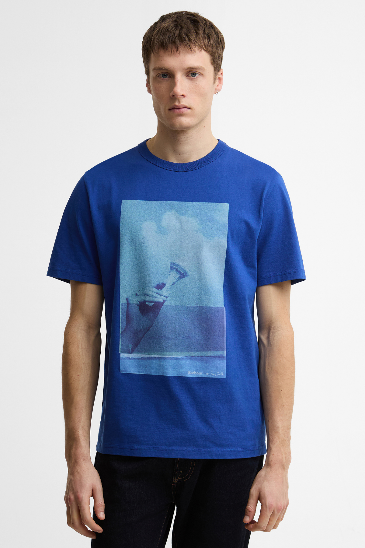 Barbour X Paul Smith Scoop T-Shirt BL51 Royal