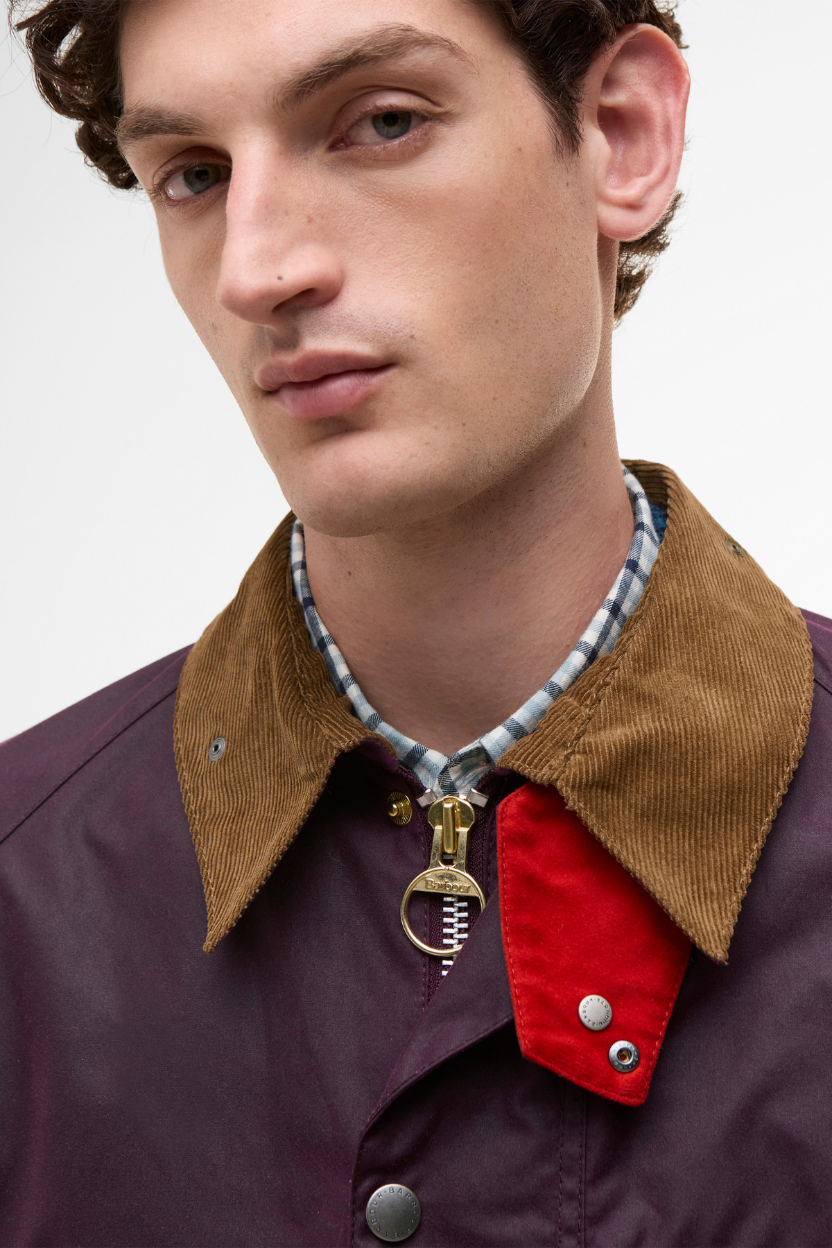 Barbour x Paul Smith Transport Yağlı Ceket PU71 Grape