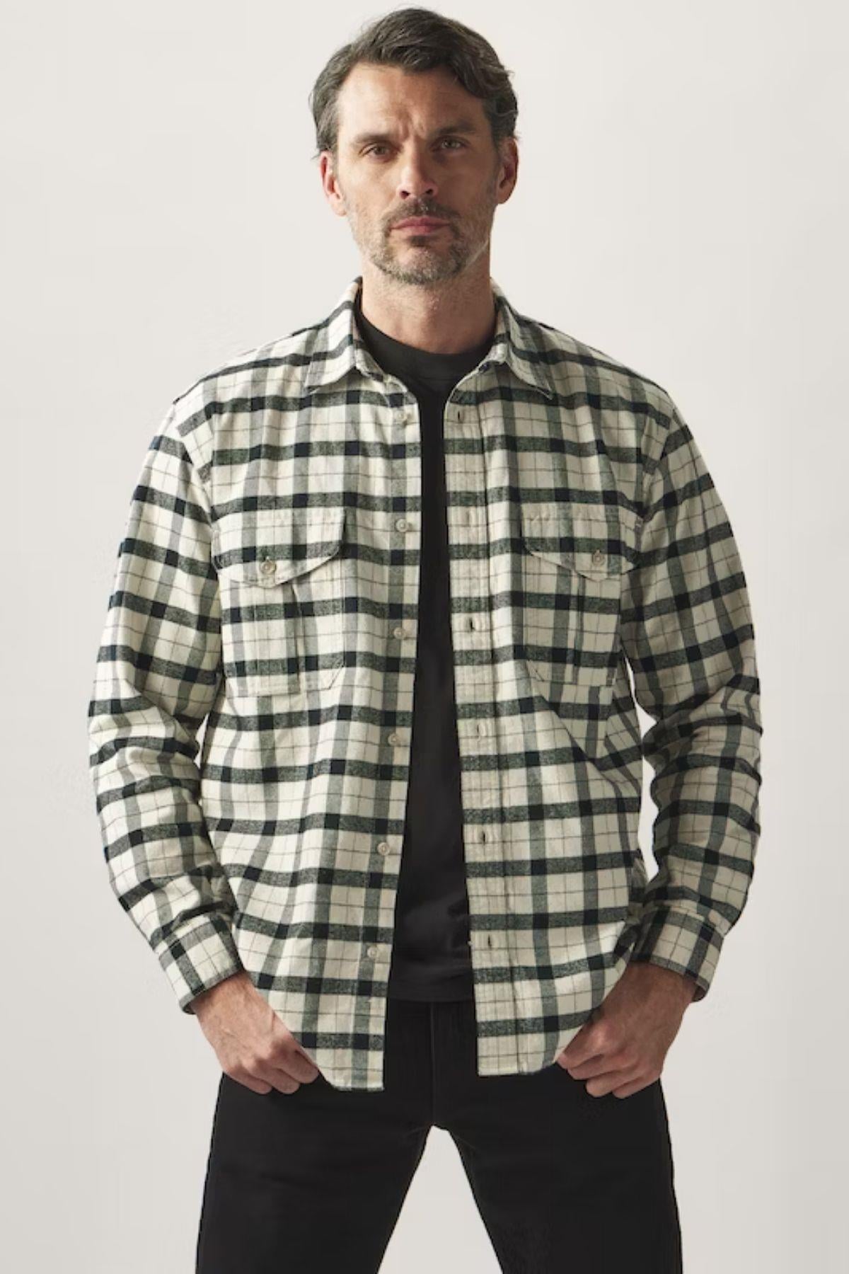 Filson Alaskan Guide Gömlek Cream Black