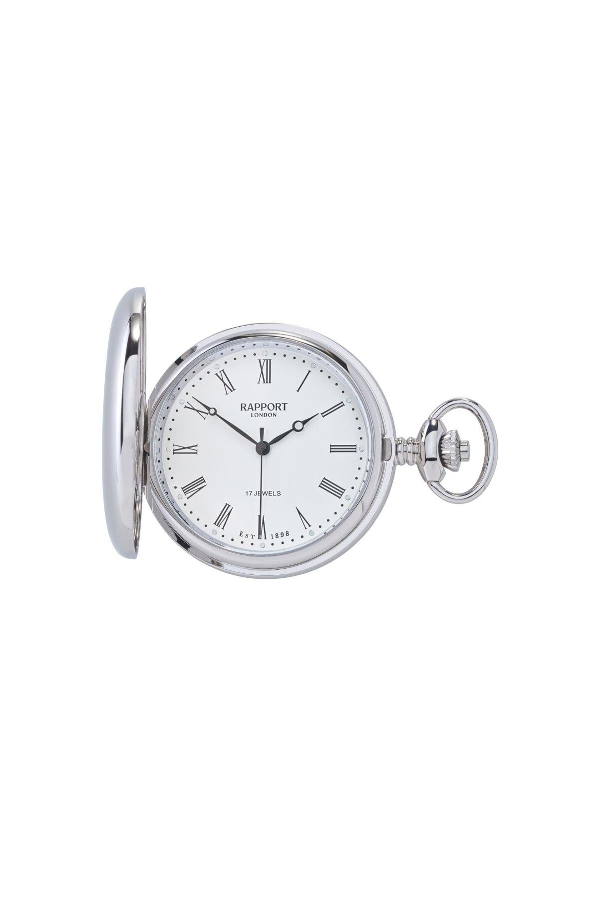 Rapport London Tam Kapaklı Cep Saati 48 mm Silver