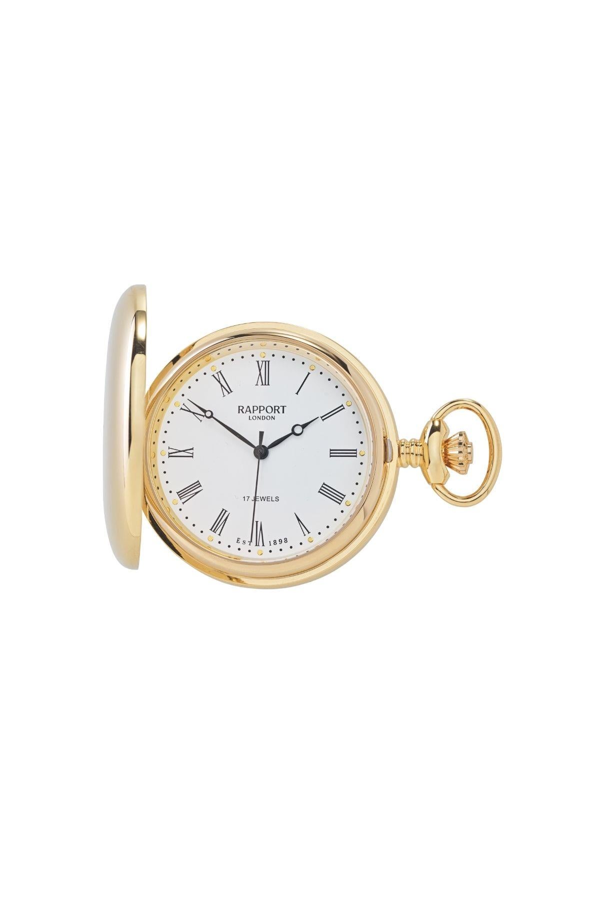 Rapport London Tam Kapaklı Cep Saati 48 mm Gold