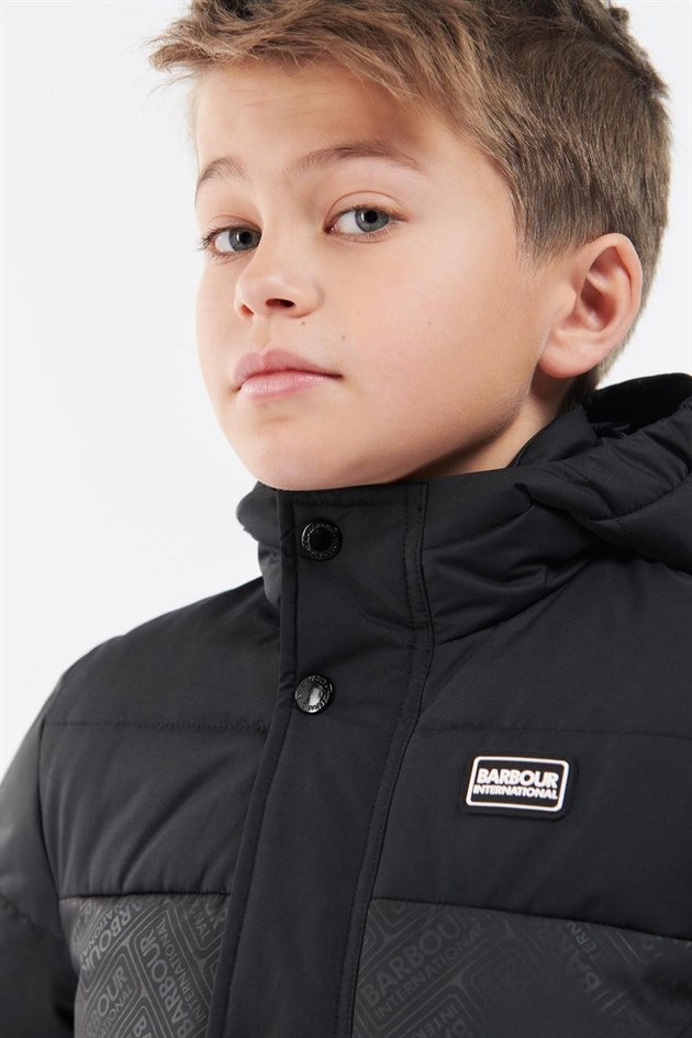 B.Intl Redford Hooded Çocuk Kapitone Ceket BK11 Black