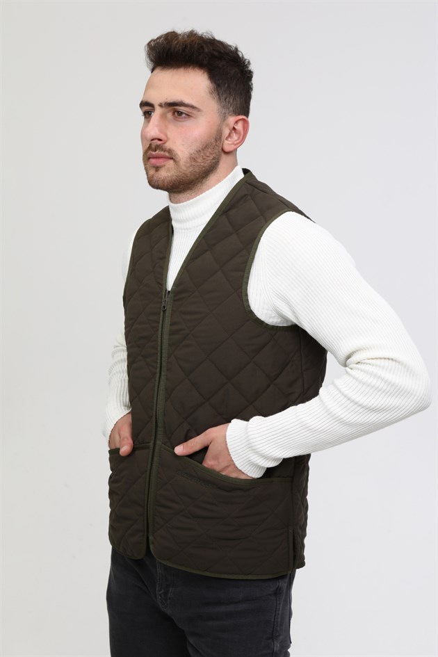 New Outdoor Winter İçlik Yelek Haki