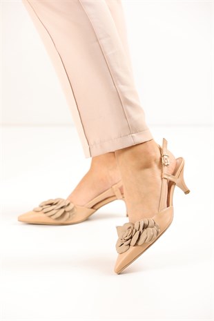La Parate Kadın Topuklu Ayakkabı - Ten