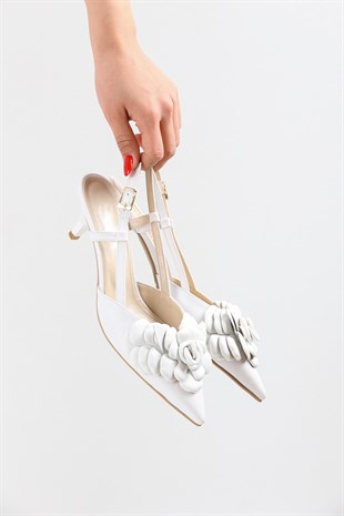 La Parate Kadın Topuklu Ayakkabı - Beyaz