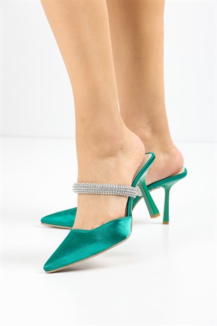 Sempre Kadın Topuklu Ayakkabı - Yeşil
