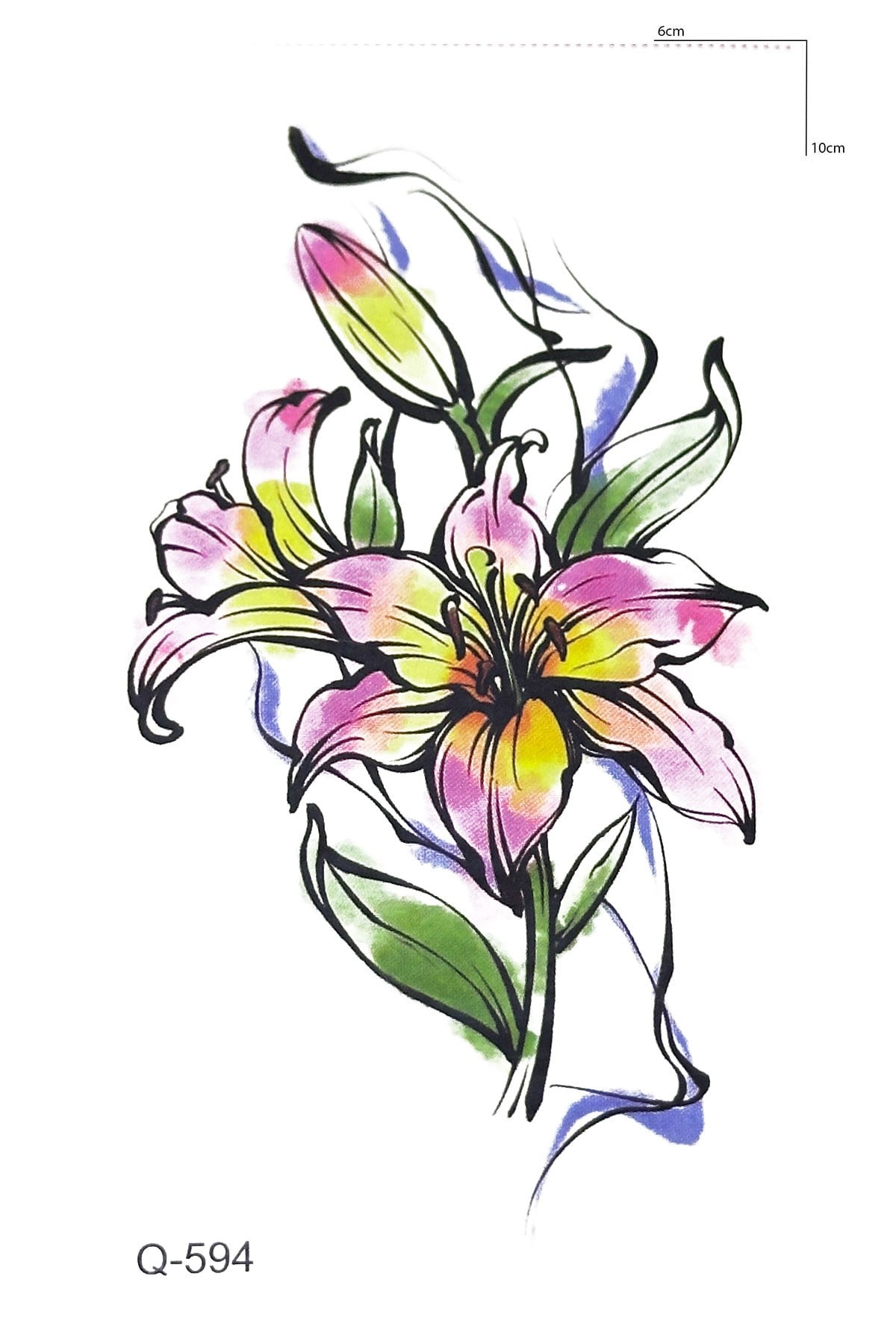 Gül Geçici Dövme Tattoo