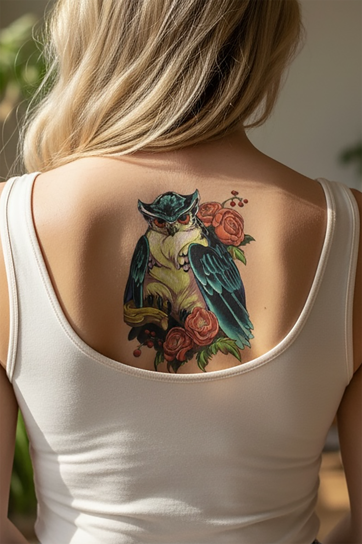 Temporary Owl Tattoo Tattoo