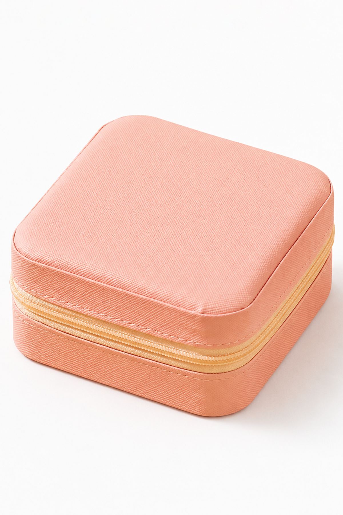 Pembe Renk Dokunmatik Işıklı Aynalı  Takı Organizeri