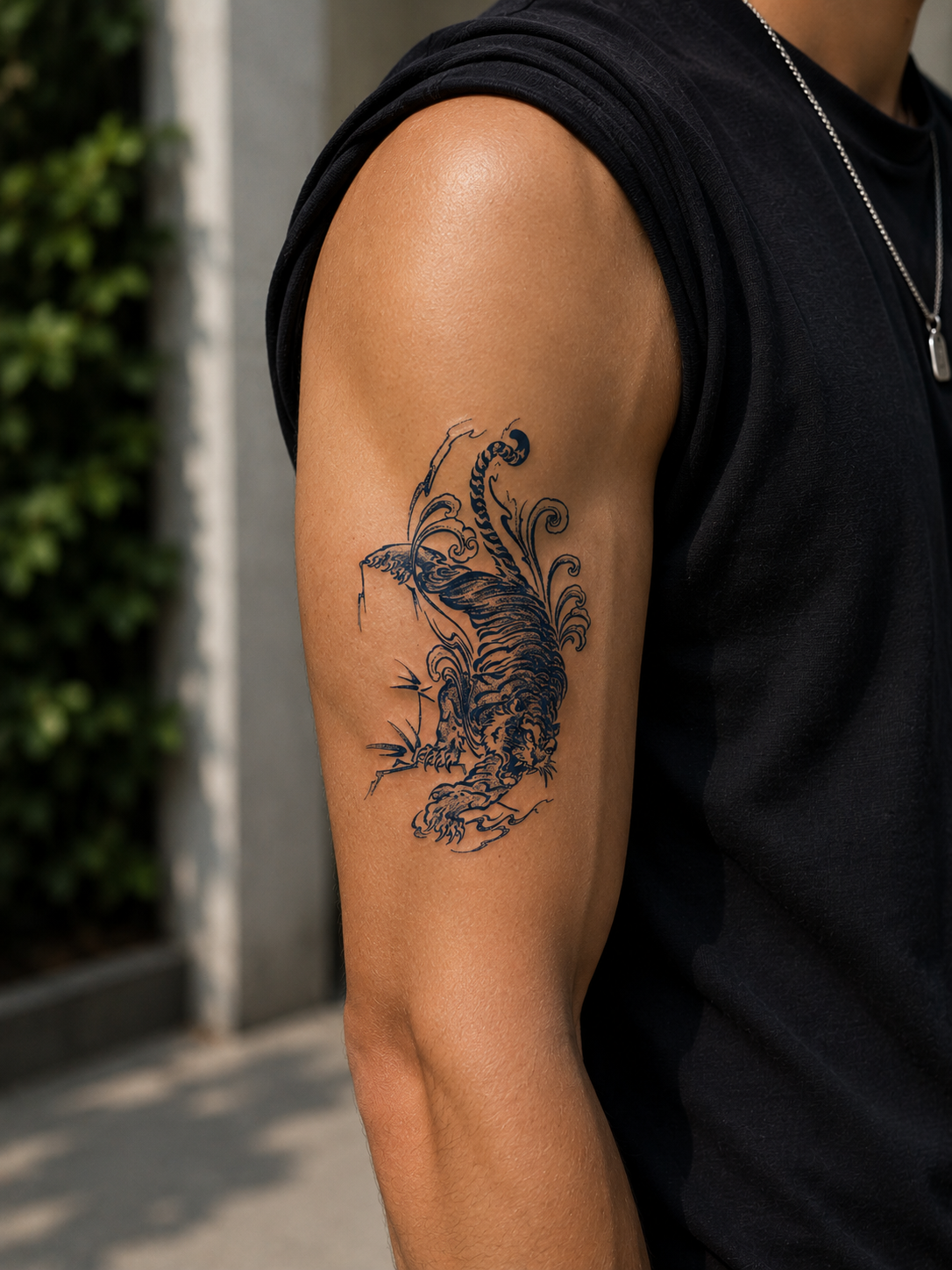 Kaplan Sonradan Kararan Yarı Kalıcı Geçici Dövme Tattoo