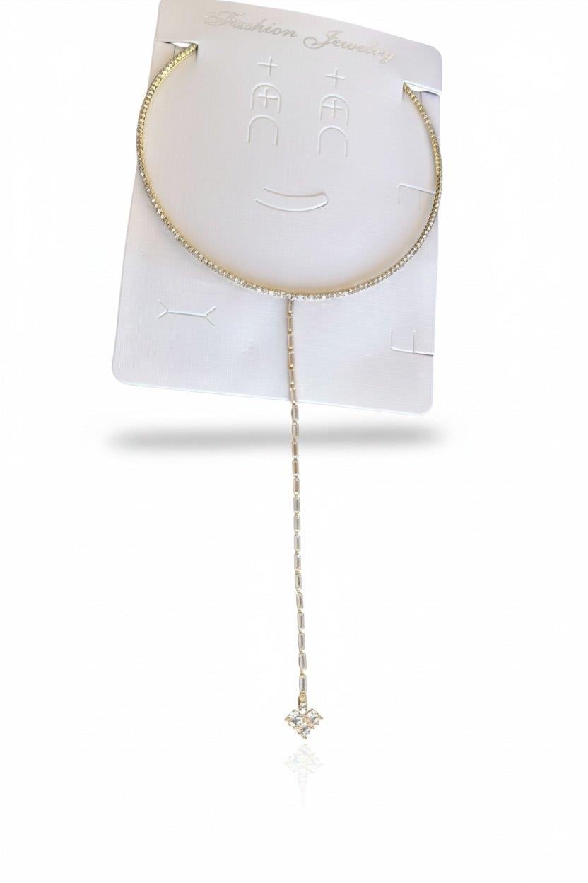 Altın Renk 14K Altın Kaplama Vip Choker Kolye