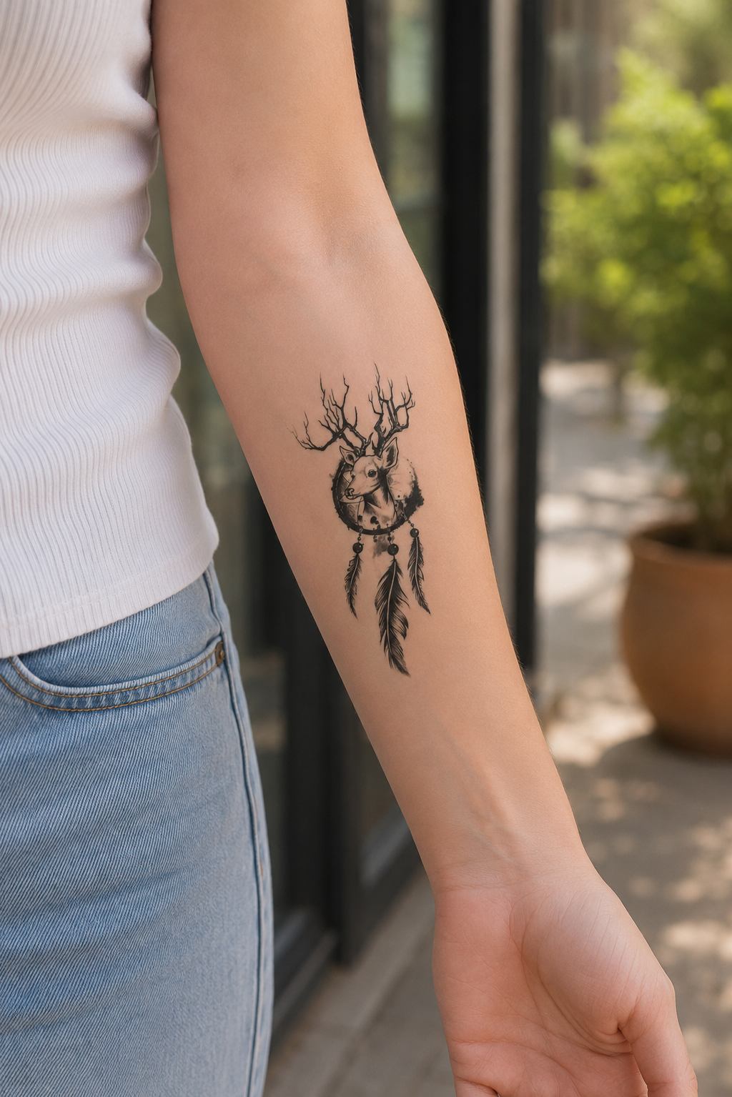 Geyik Mini Geçici Dövme Tattoo