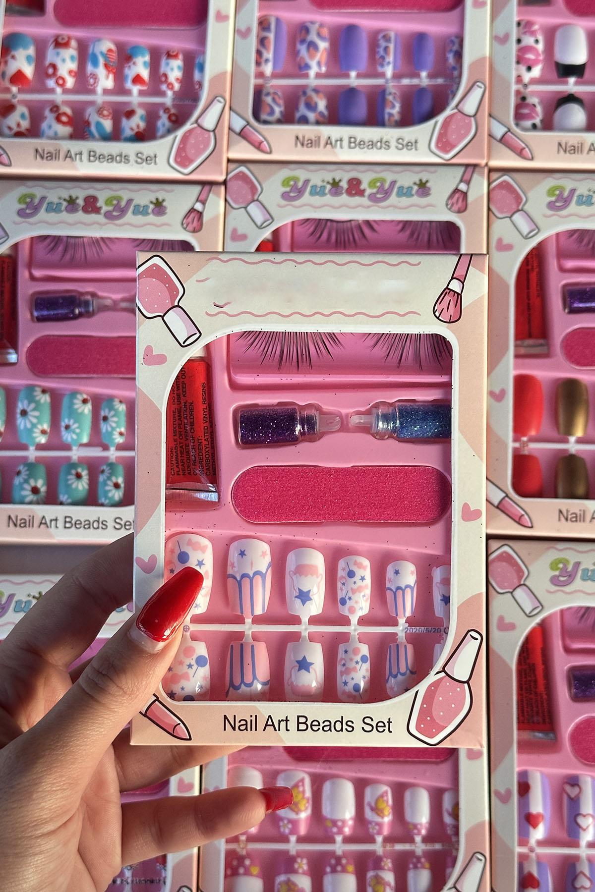 12li Karışık Figürlü Tırnak Set