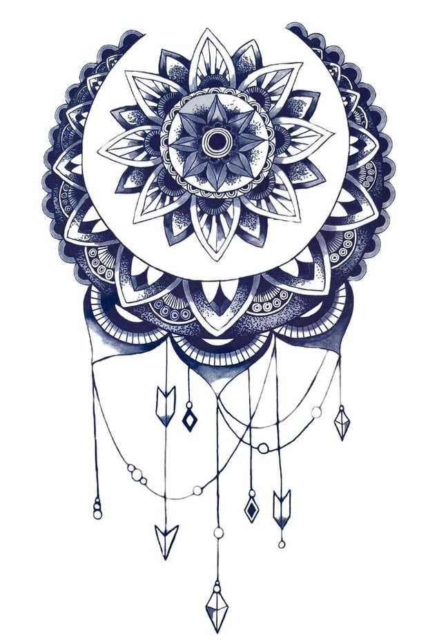 Düş Kapanı Sonradan Kararan Yarı Kalıcı Geçici Dövme Tattoo