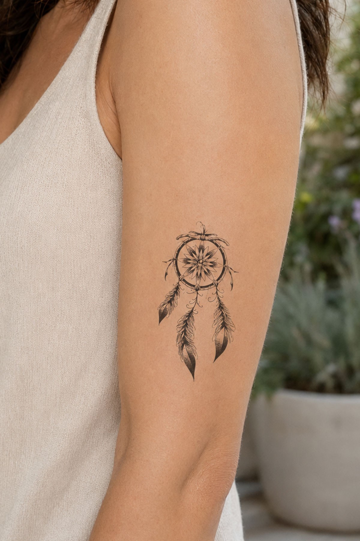 Tüylü Düş Kapanı Mini Geçici Dövme Tattoo