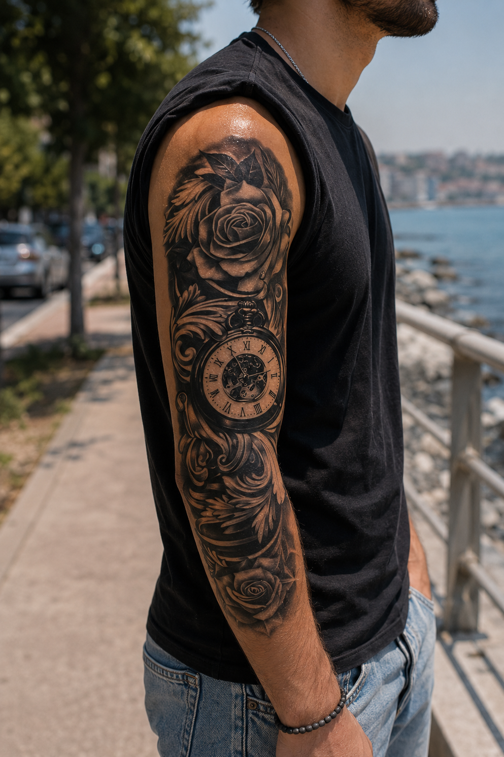 Pusula Kol Geçici Dövme Tattoo