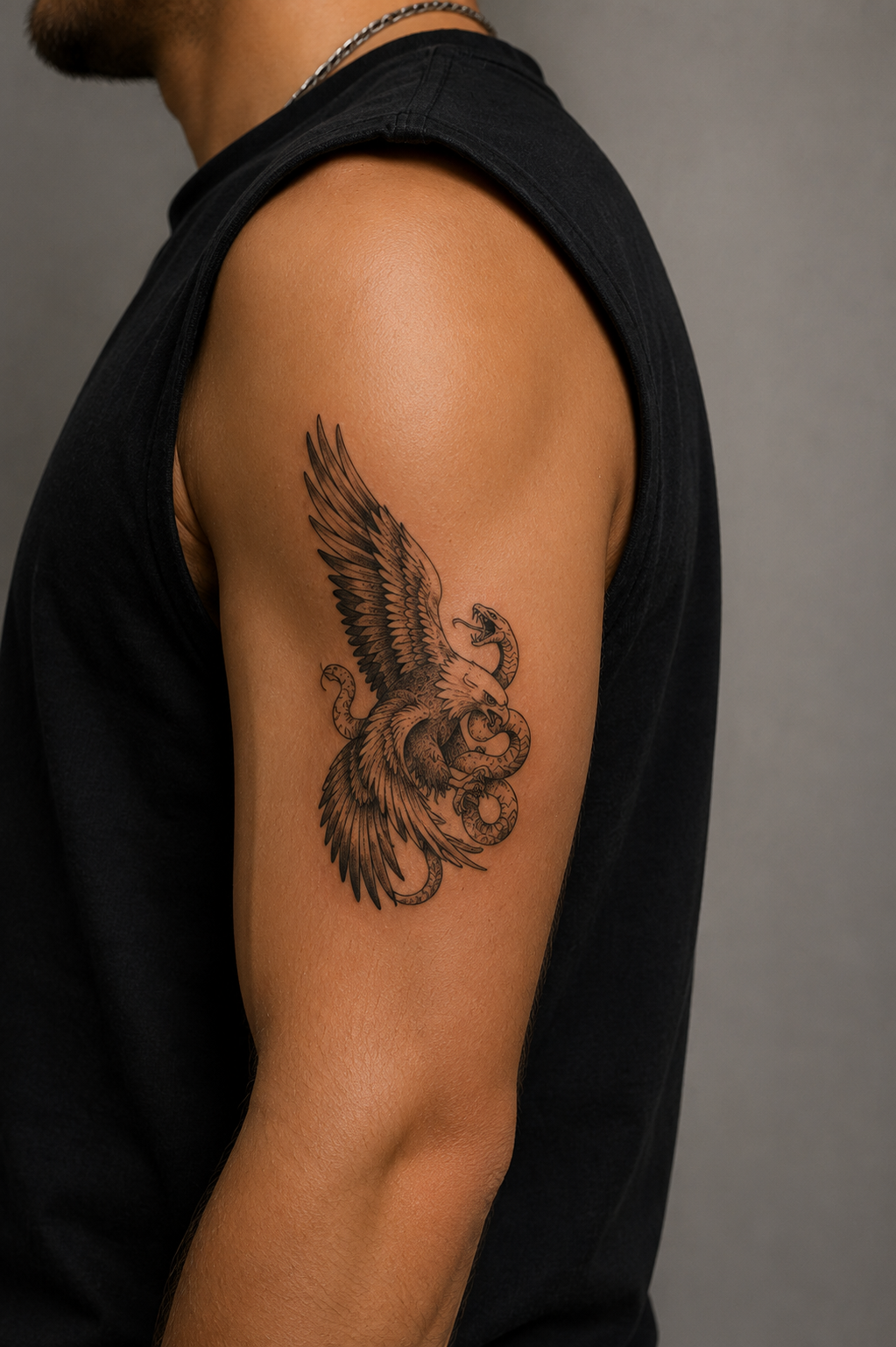 Kartal Ve Yılan Geçici Dövme Tattoo