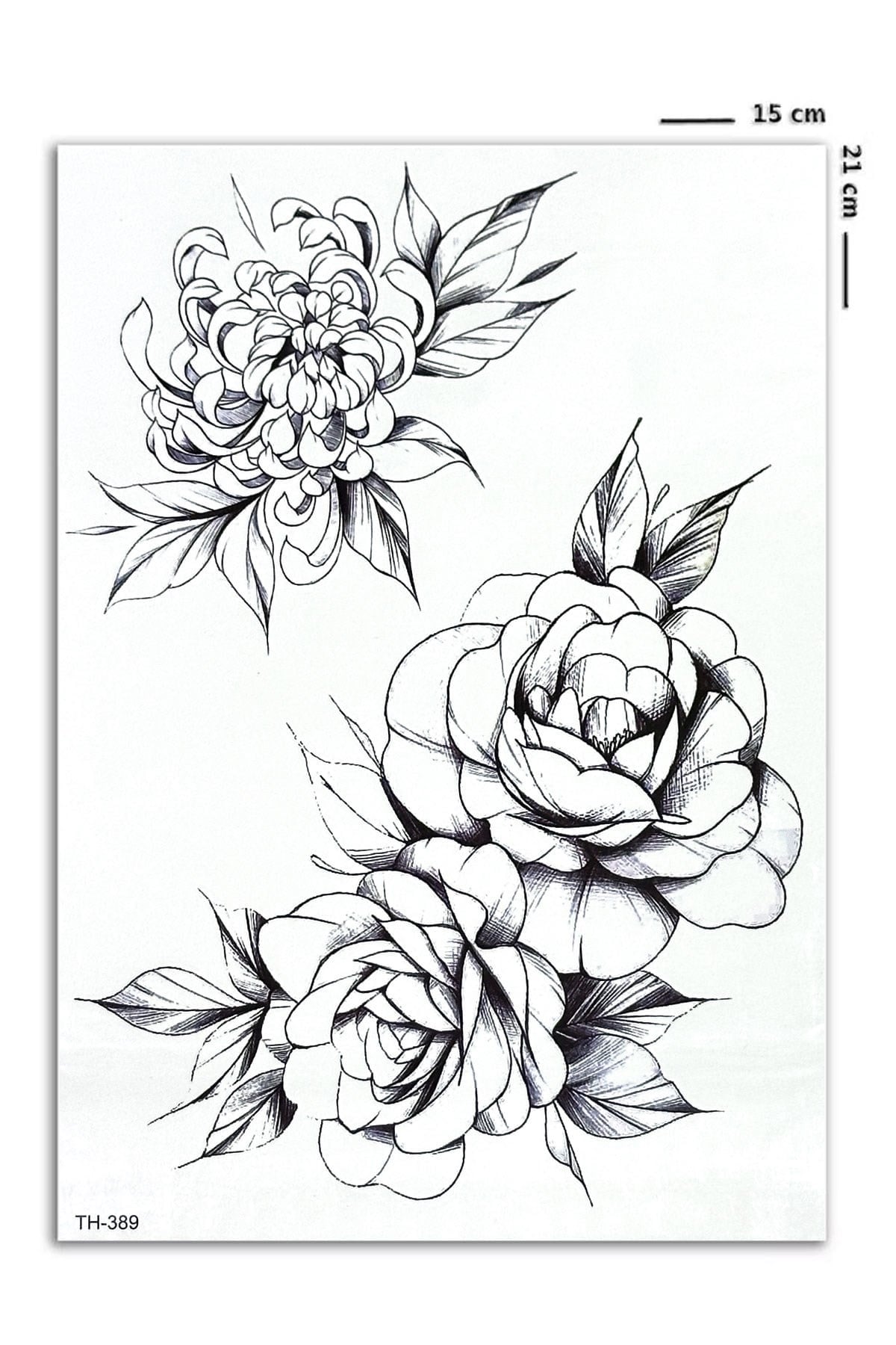  Çiçek Geçici Dövme Tattoo