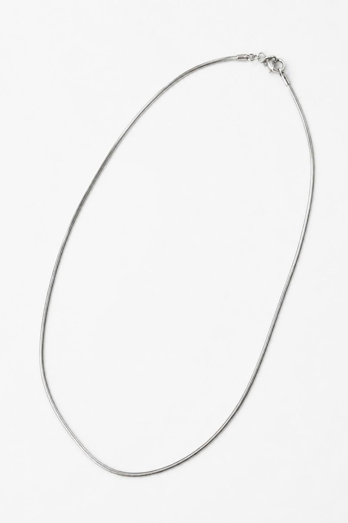 Gümüş  Renk Zincir Detaylı Xuping Kolye