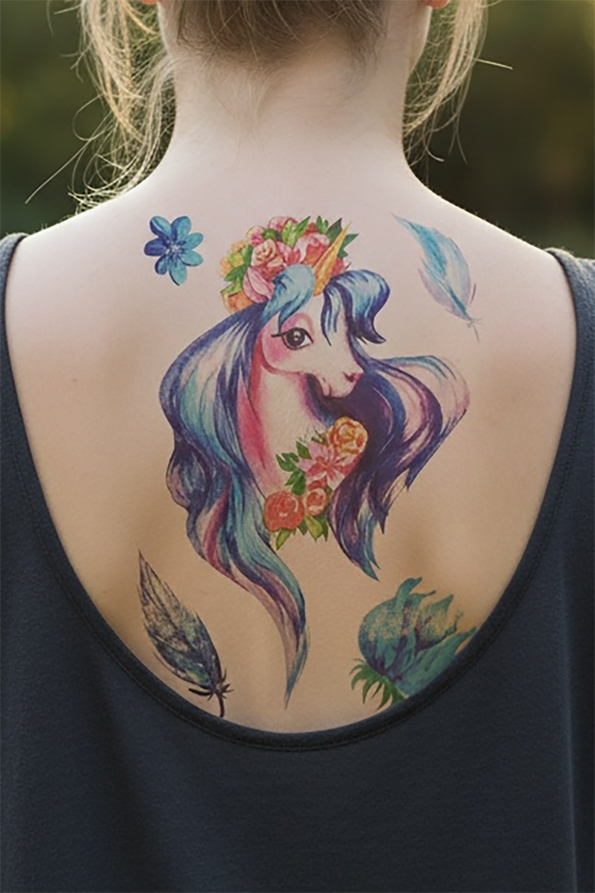 Geçici Unicorn Dövme Tattoo