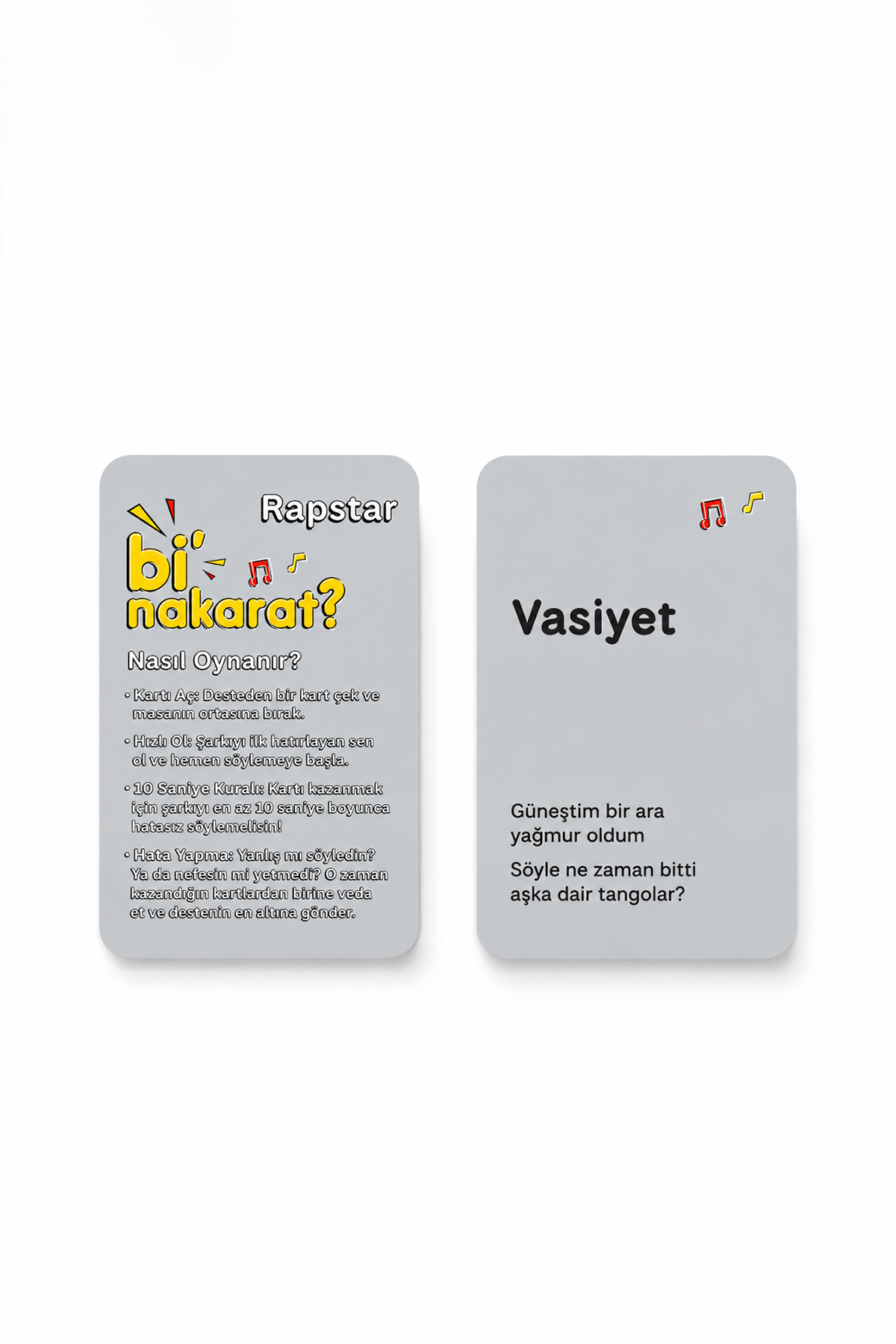 Bi Nakarat Oyunu Eğlence Parti Sevgili- Çift Oyunları Kart Oyunu