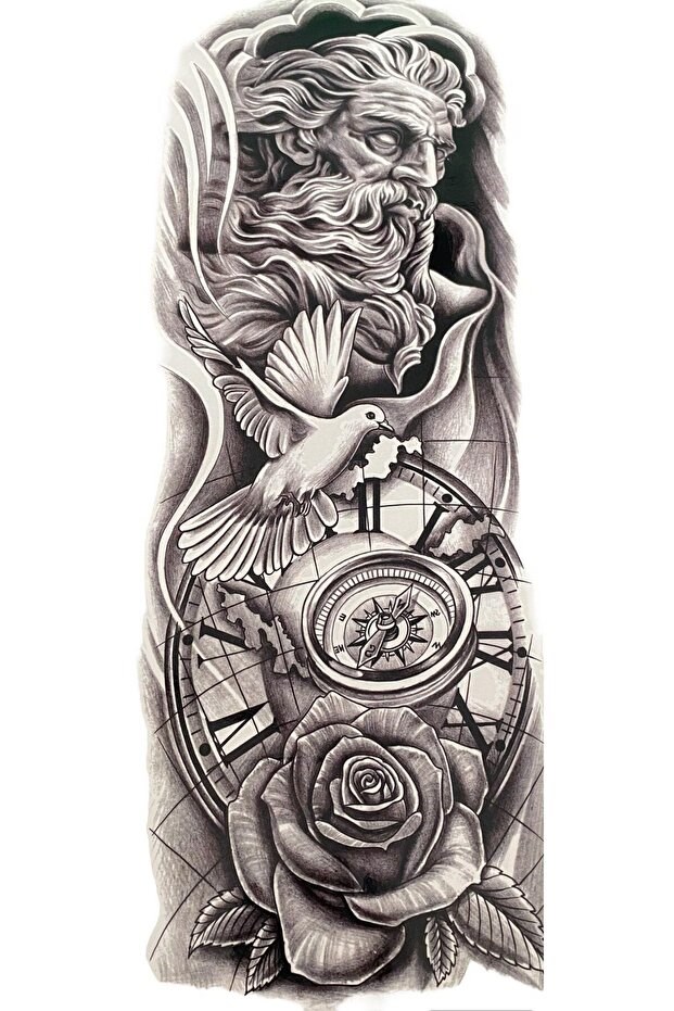Güvercin Dövme Geçici Tattoo