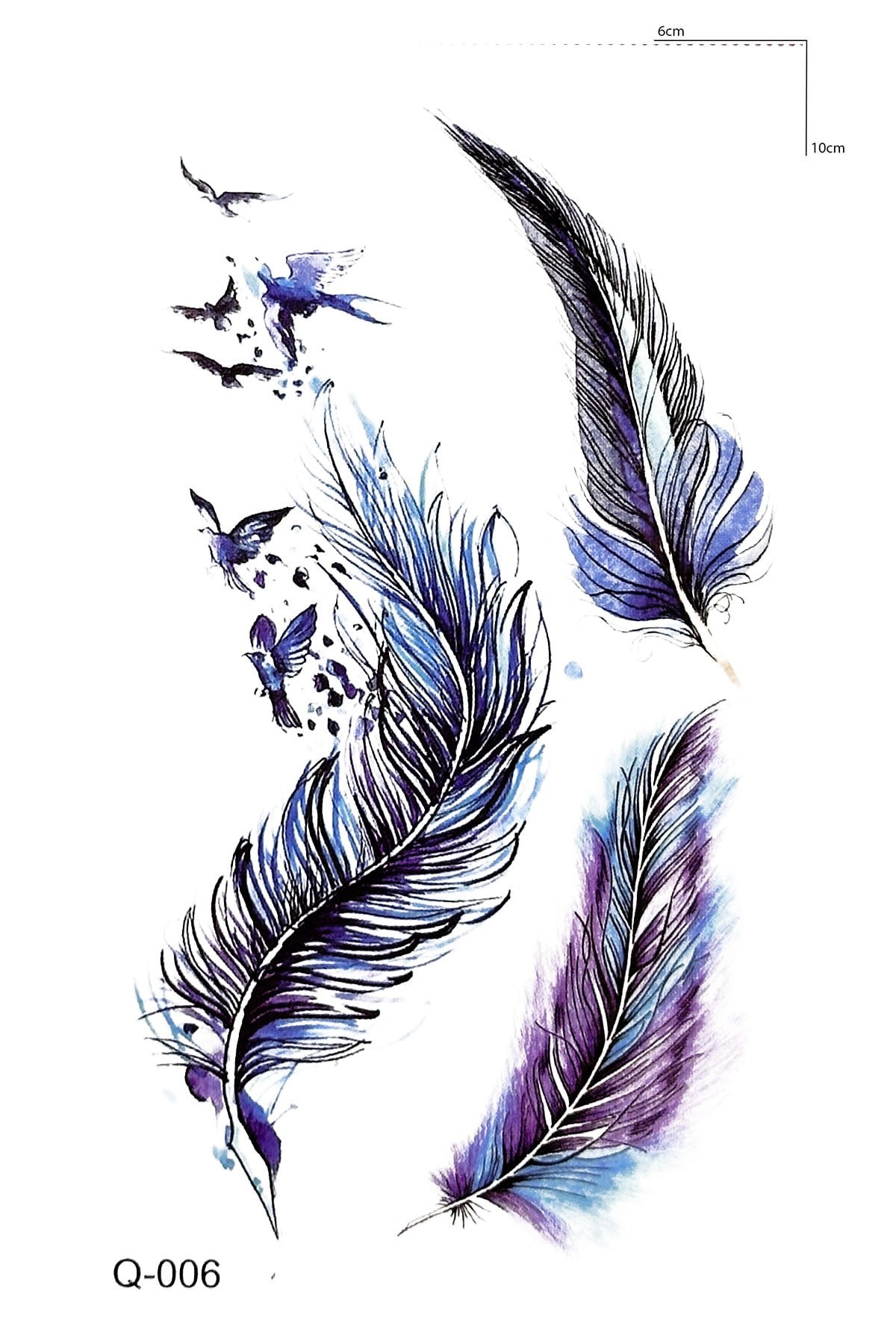 Tüy Mini Geçici Dövme Tattoo