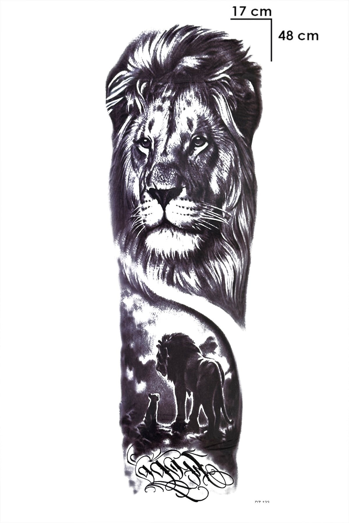 Aslan Kol Geçici Dövme Tattoo