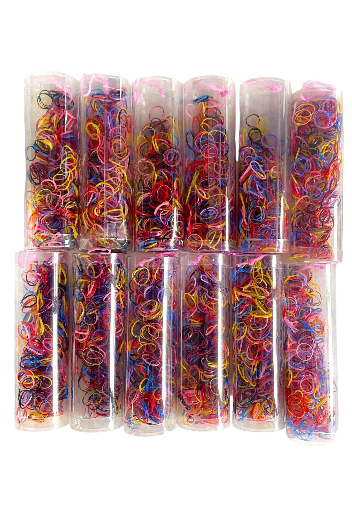 12li Karışık Renk Kutu Perma Lastik Toka Set