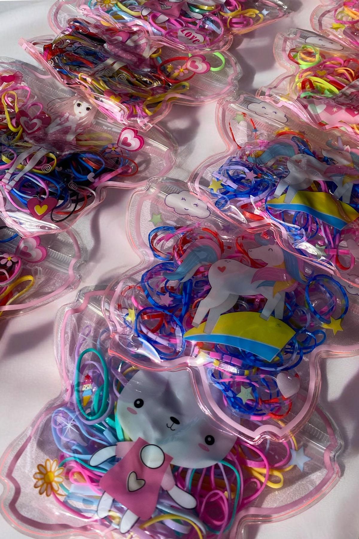 12li Karışık Renk Lastik Toka Set