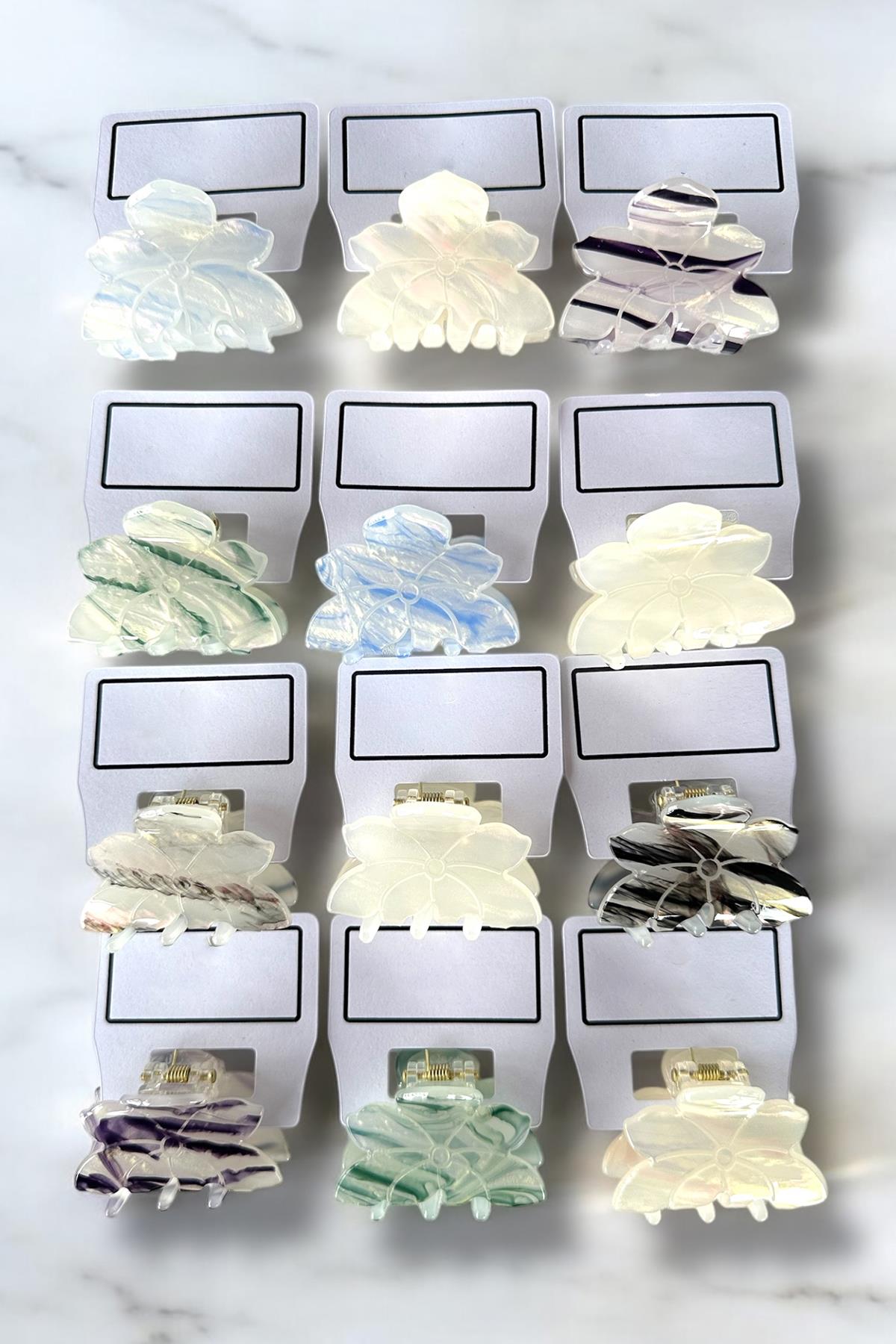 12li Karışık Renk Mandal Toka Set