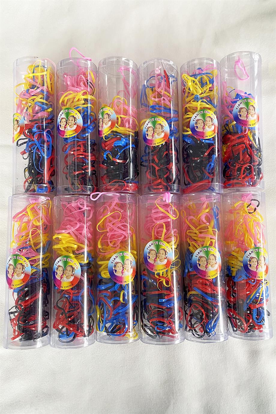 12li Karışık Renk Perma Lastik Toka Set