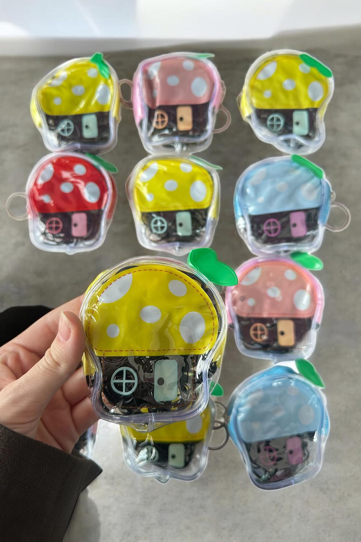 12li Siyah Renk Lastik Toka Set