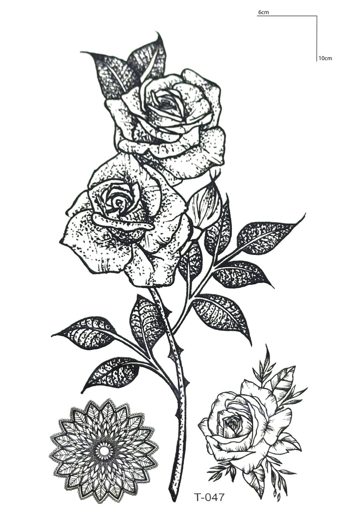 Gül Mini Geçici Dövme Tattoo