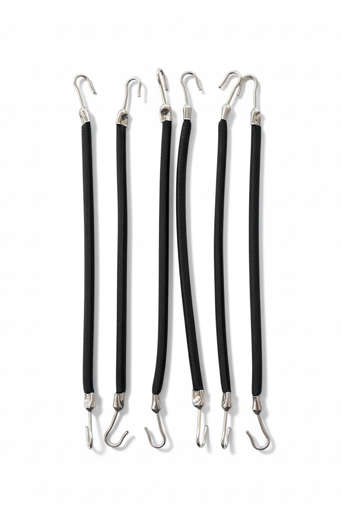 Siyah Renk 6lı Kancalı Toka Set