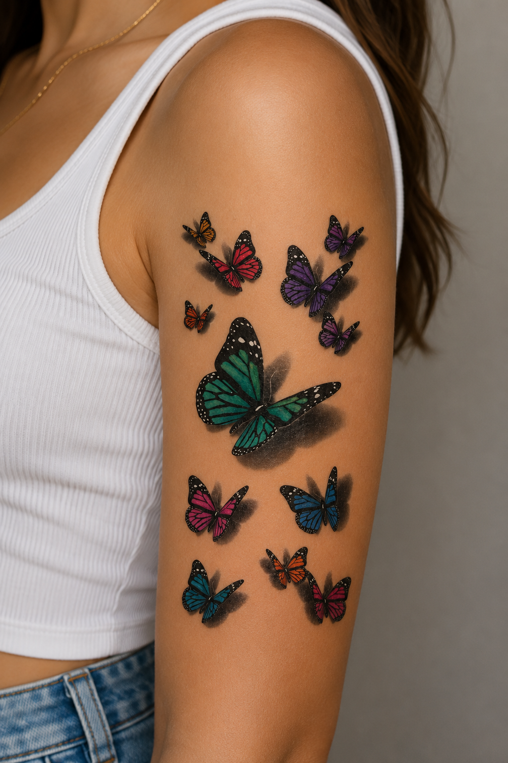 Kelebekler Geçici Dövme Tattoo