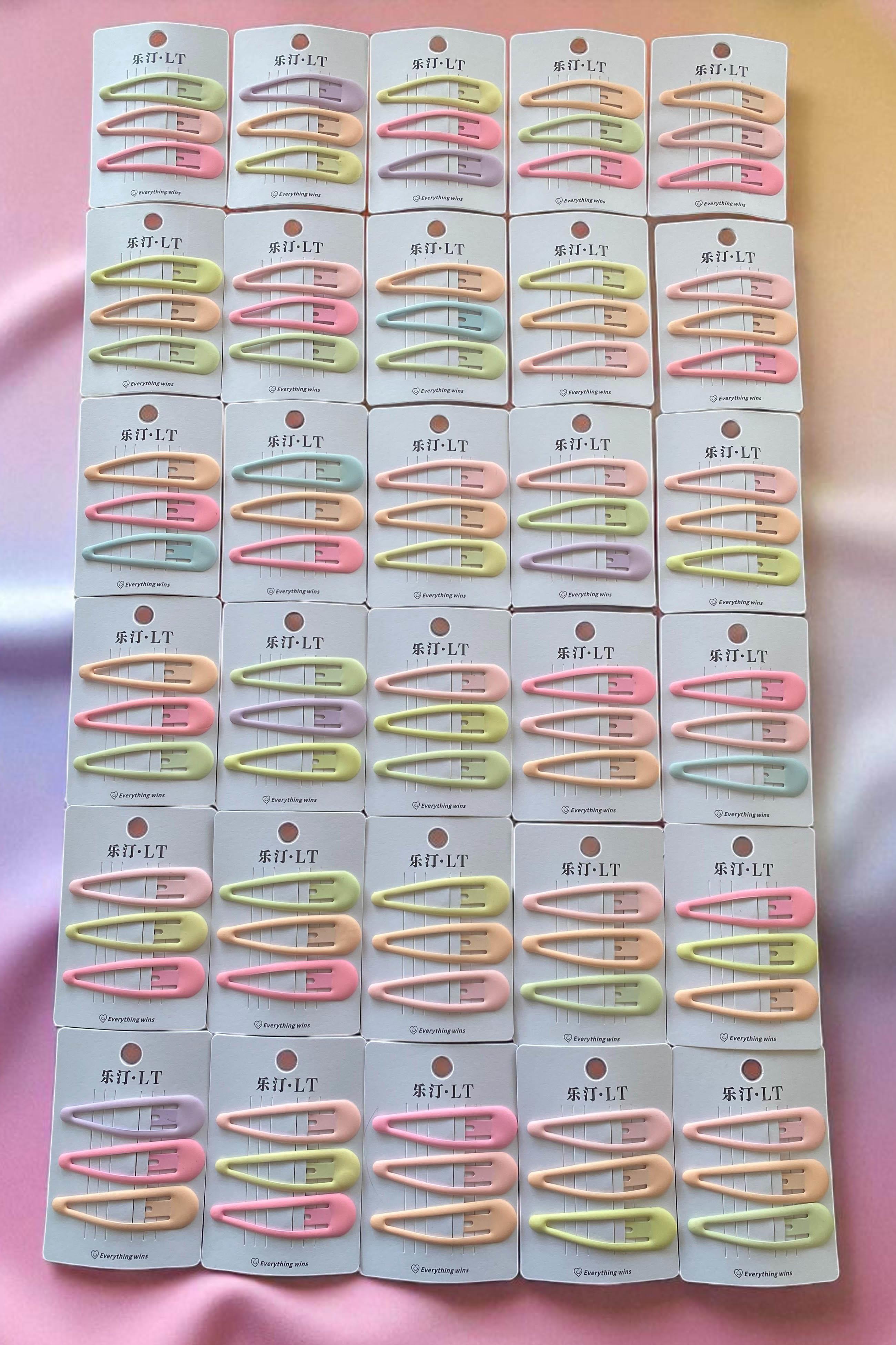 30lu Karışık Renk Yan Toka Set
