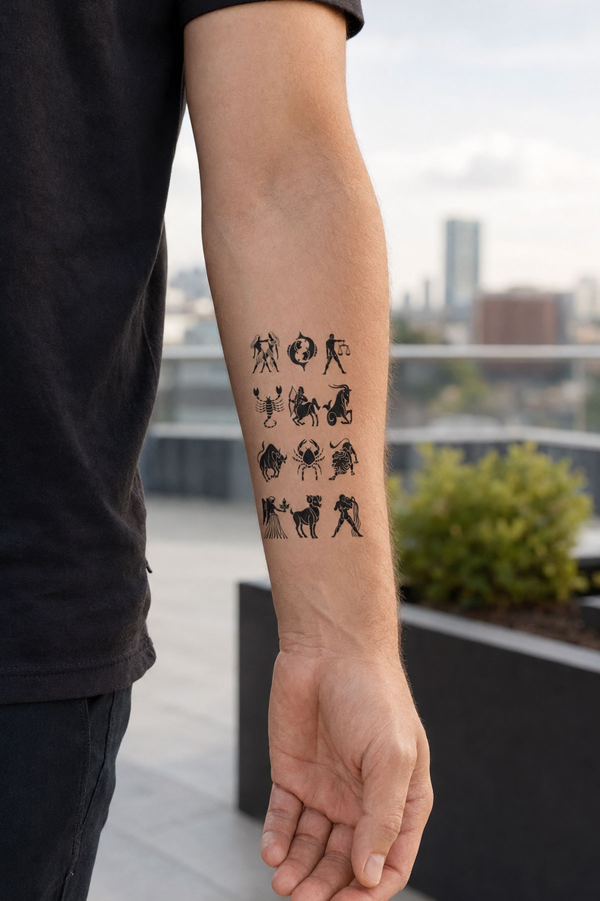 Astroloji Burçlar Geçici Dövme Tattoo