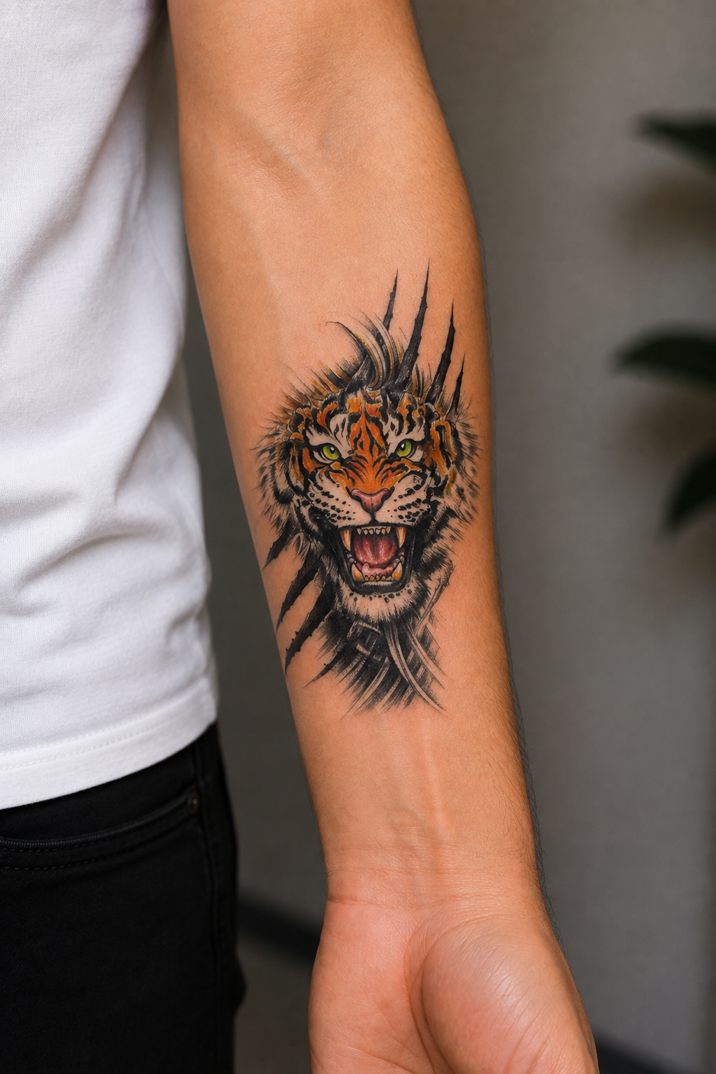 Kaplan Dövme Geçici Tattoo