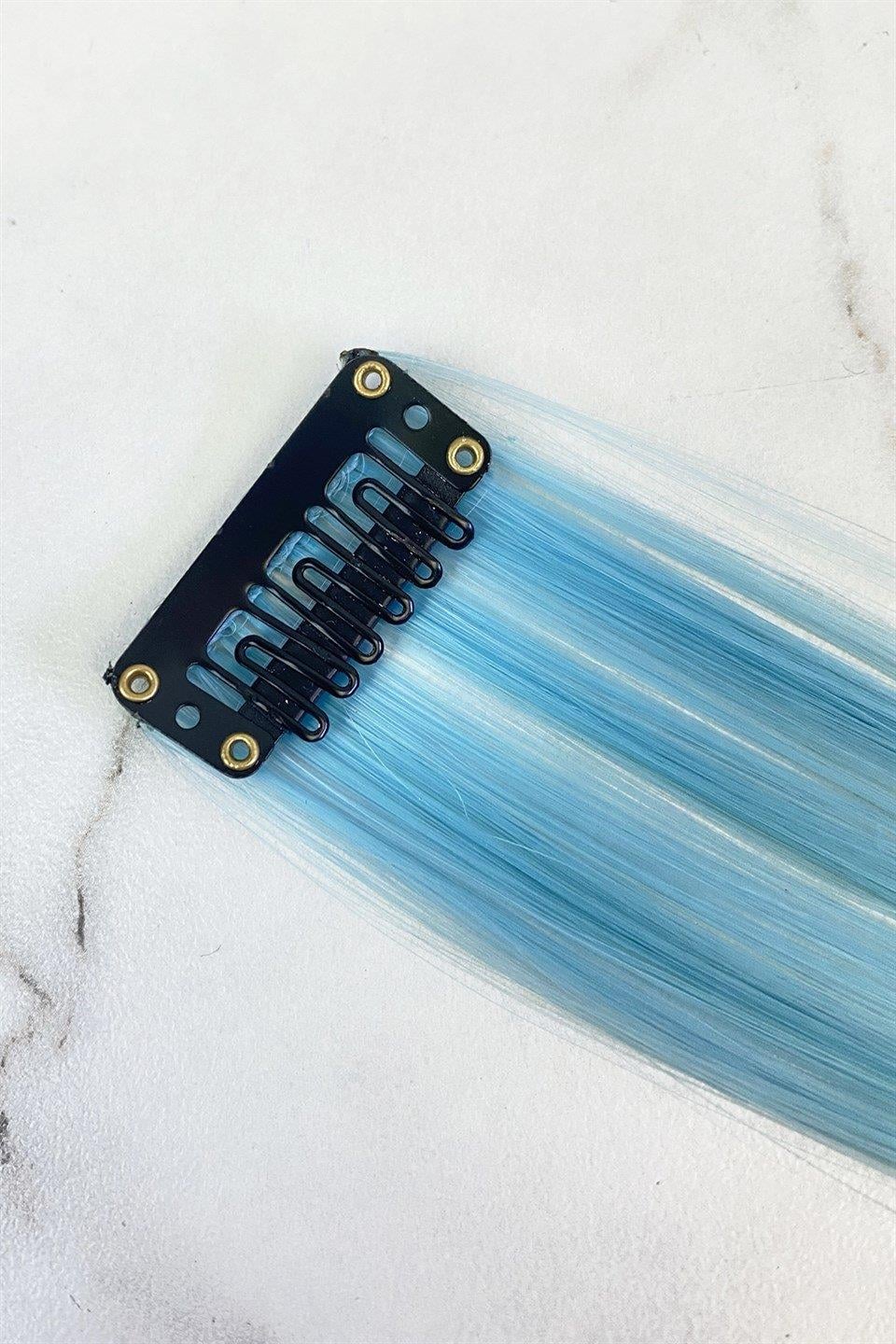 Yan Çıt Çıt Postiş / 3 Renk Ombre / 50 Cm