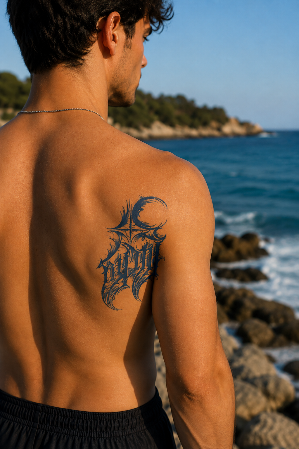 Yazılı Sonradan Kararan Yarı Kalıcı Geçici Dövme Tattoo