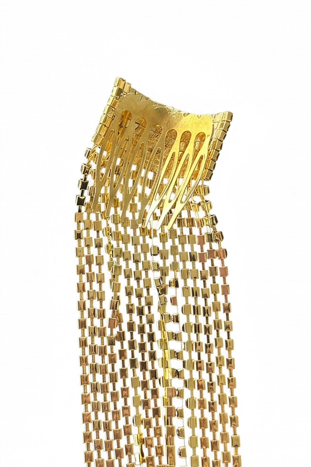 Altın Renk Taşlı Saç Aksesuarı