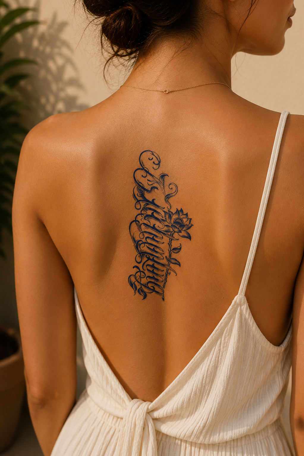 Çiçek Sonradan Kararan Yarı Kalıcı Geçici Dövme Tattoo