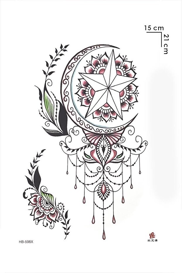 Motifli Dövme Geçici Tattoo