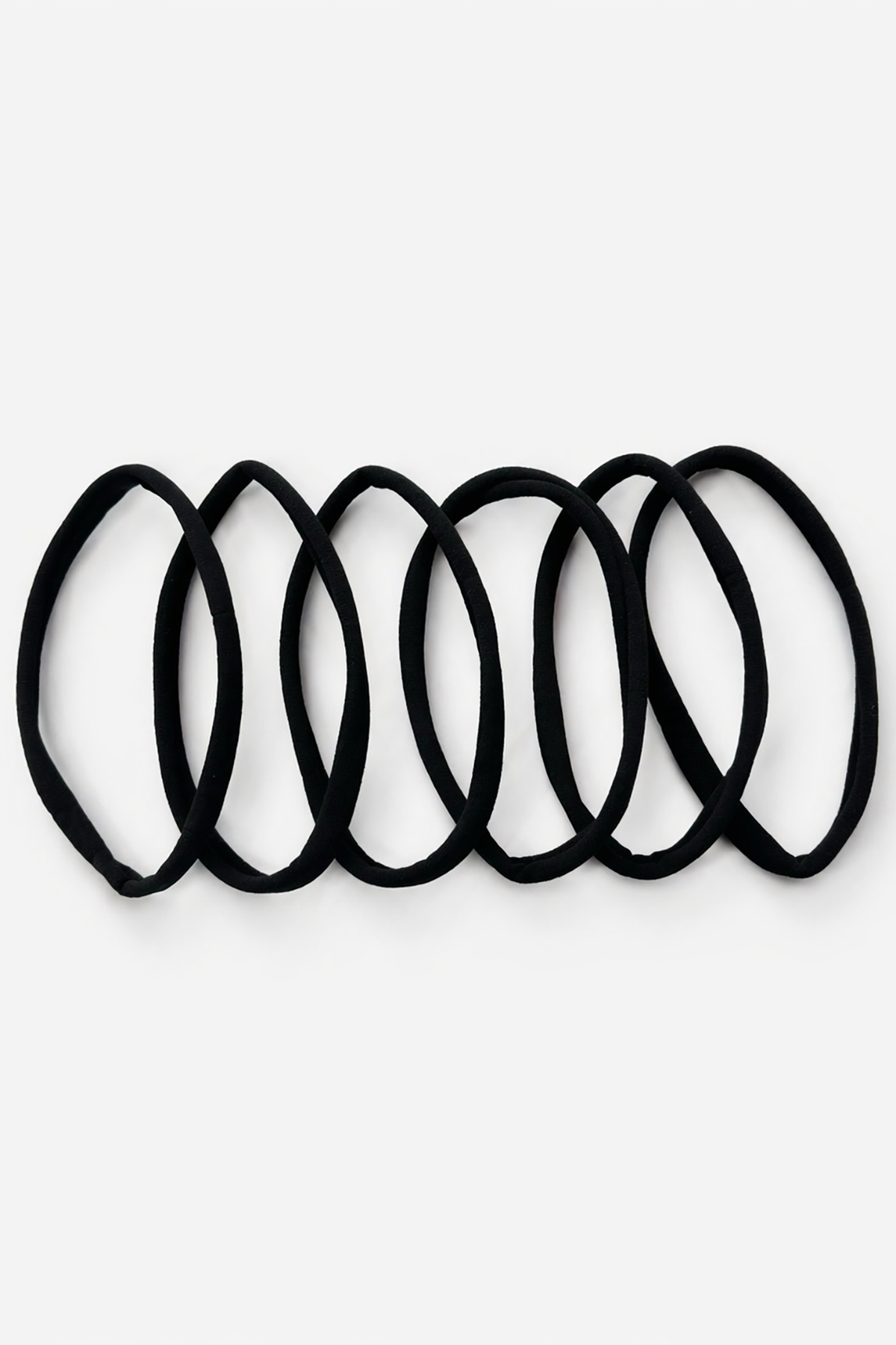 6lı Siyah Renk Saç Bandı Set