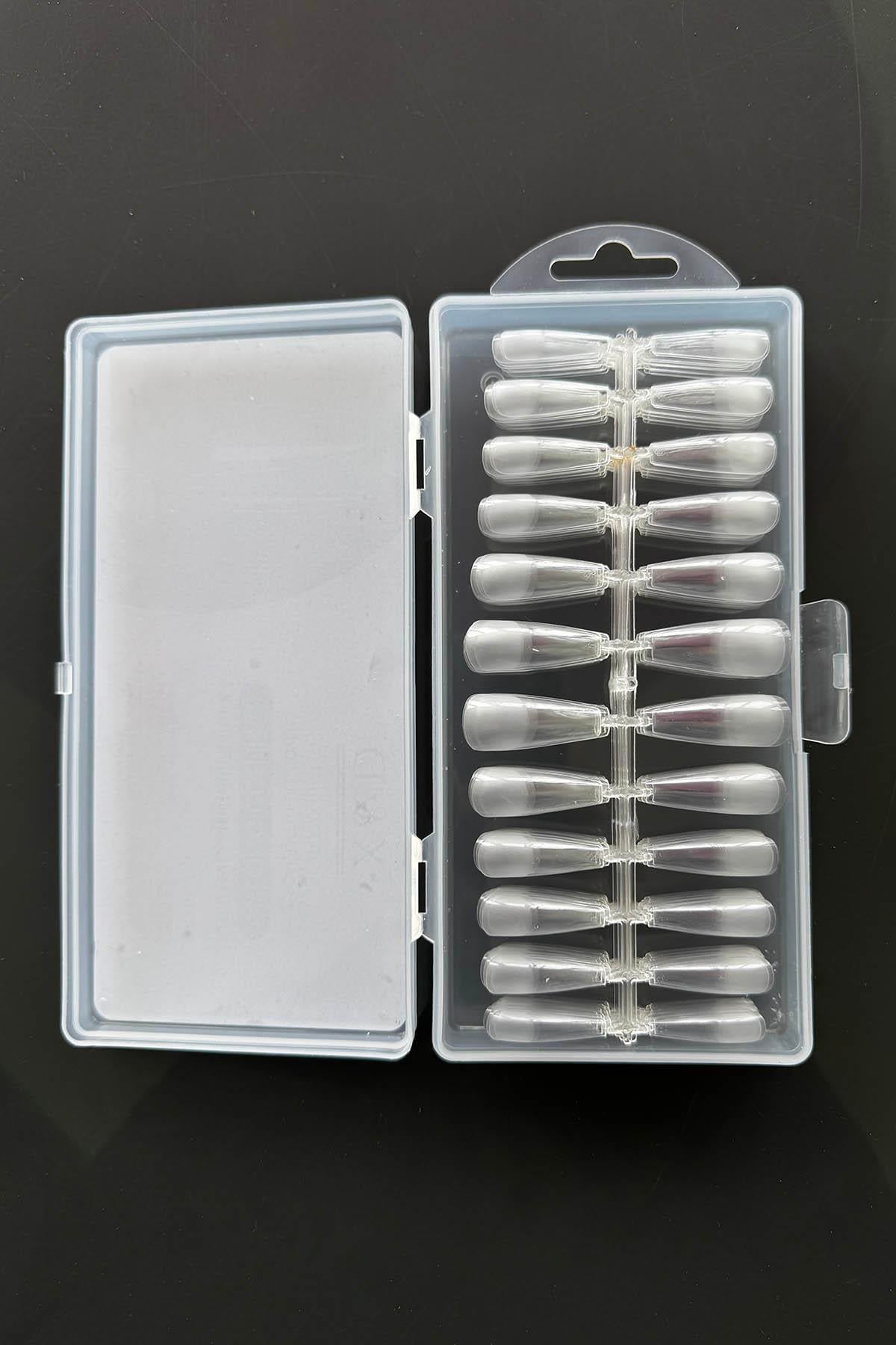 240lı Şeffaf Renk Takma Tırnak Set