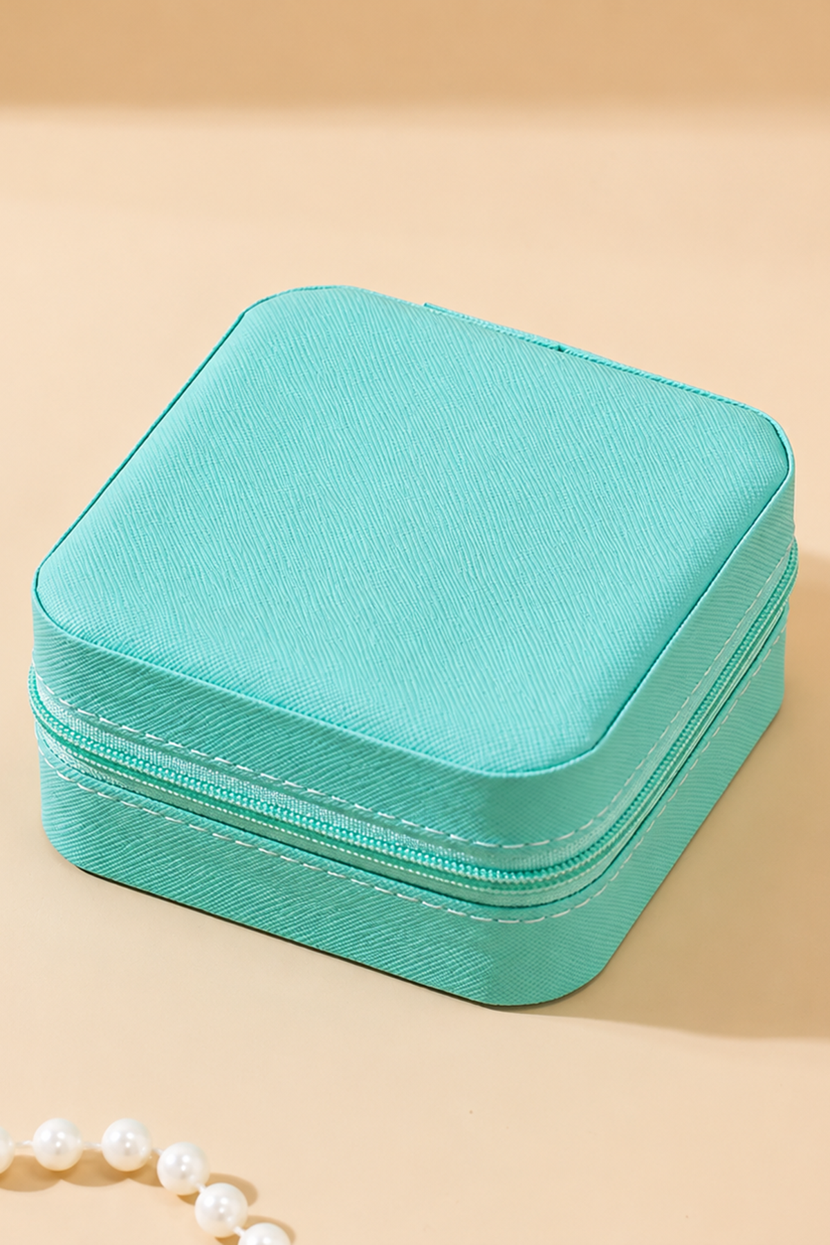 Yeşil  Renk Dokunmatik Işıklı Aynalı  Takı Organizeri