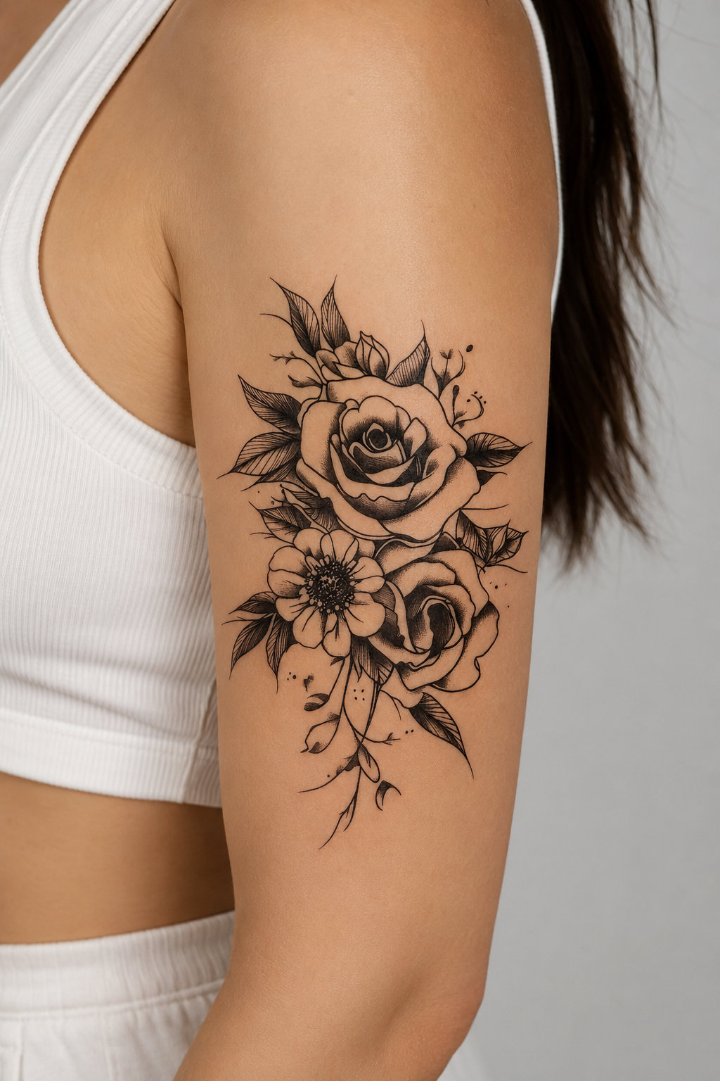Gül Geçici Dövme Tattoo