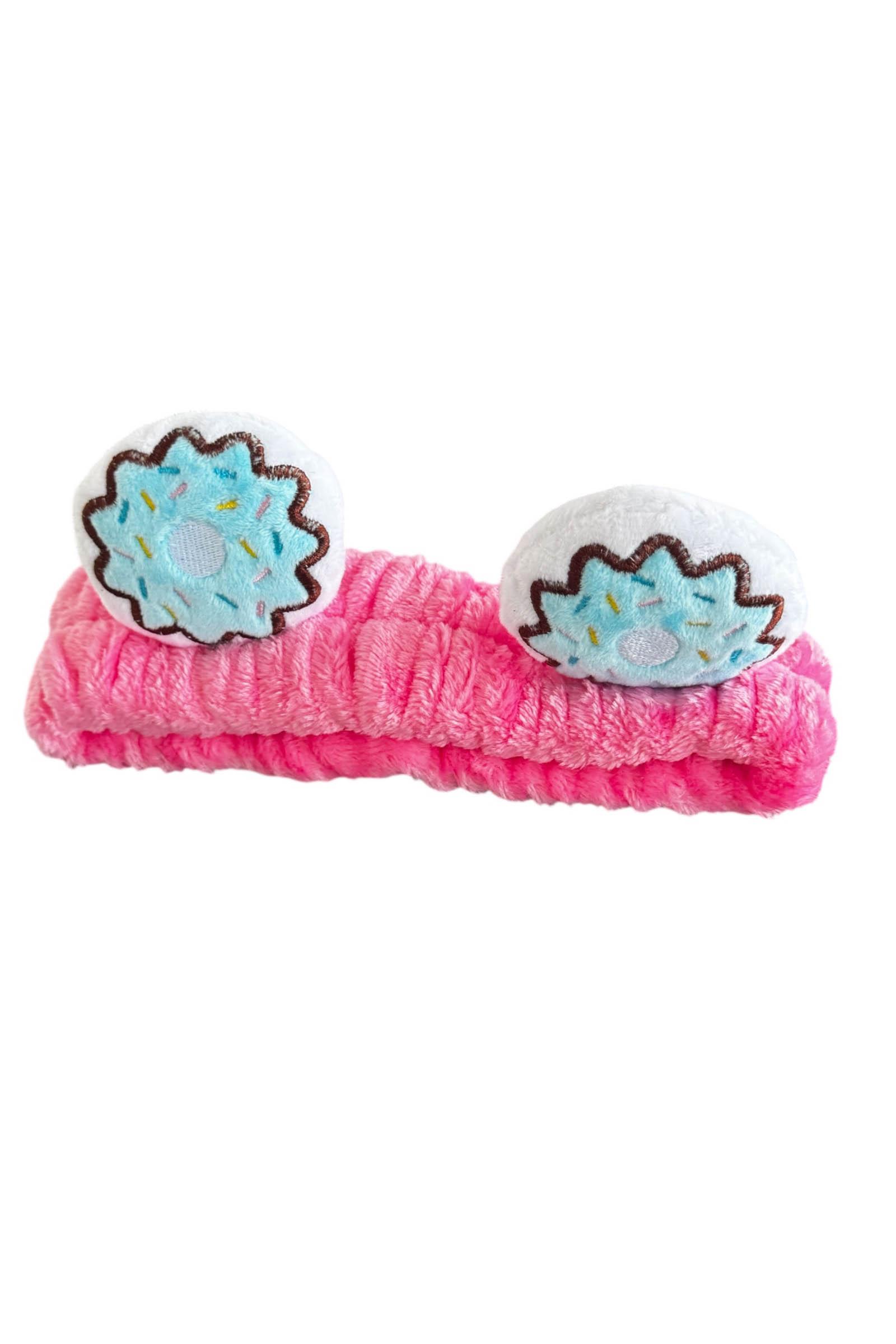 Fuşya Renk Donut Figürlü Peluş Bandı